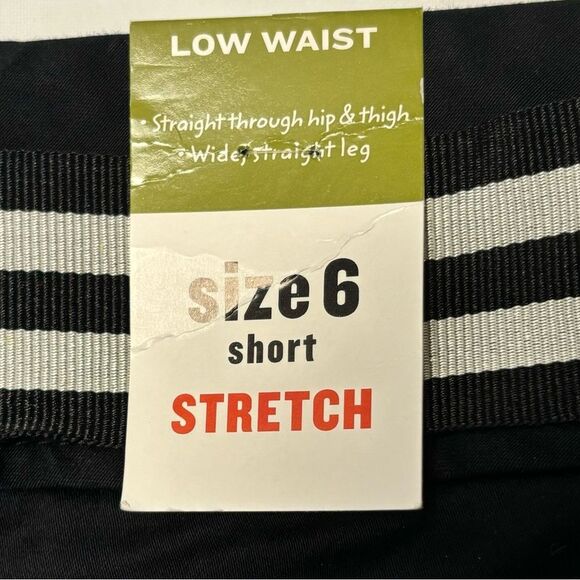 Old Navy Low Rise Wide Leg Cuffed Stretch Pants with belt Y2K 2005 NWT - Picture 11 of 15